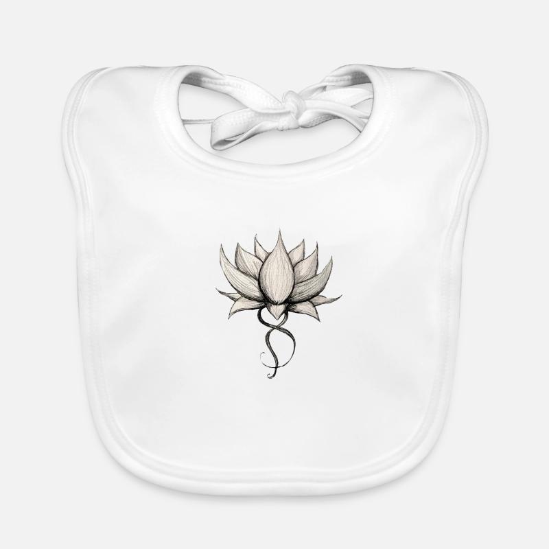Lotus Original - Organic Baby Bibs - white