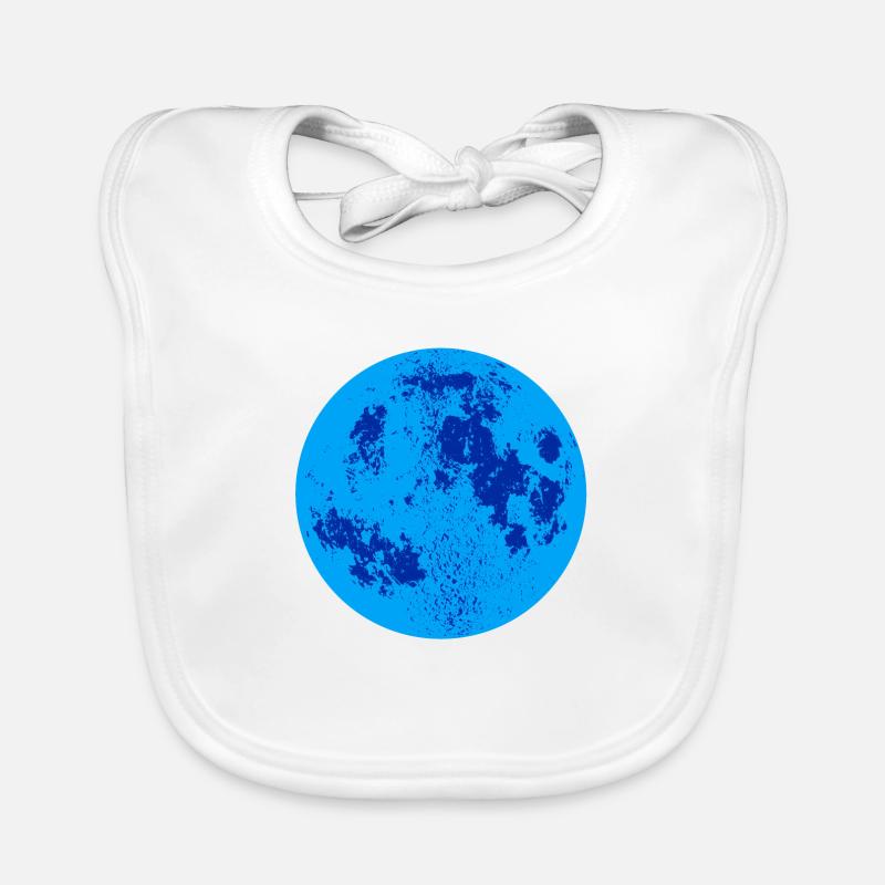 Lune bleue Bavoir bio Bébé
