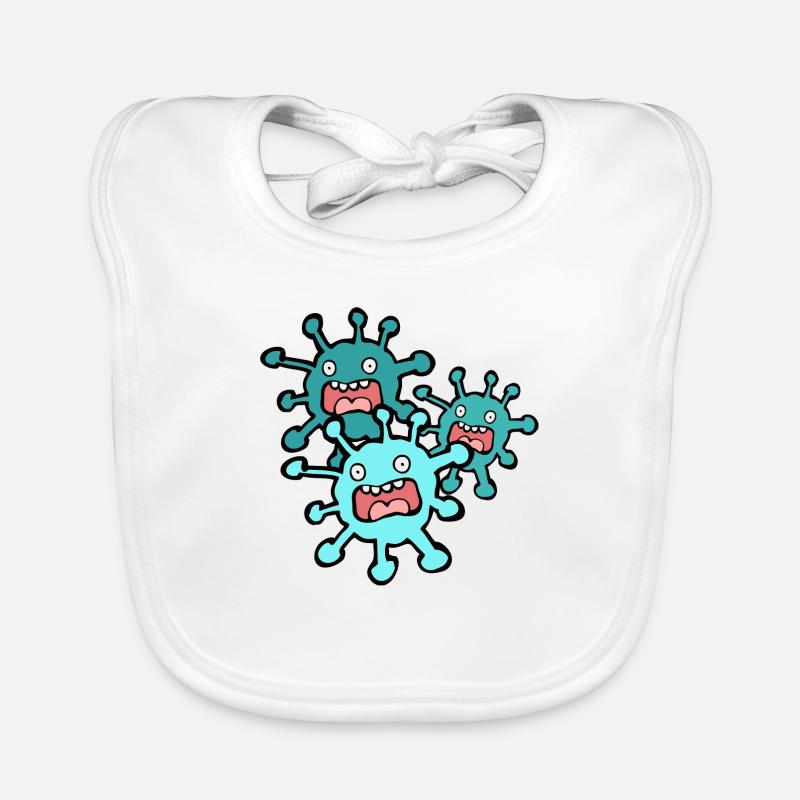 Virus tracking Organic Baby Bibs