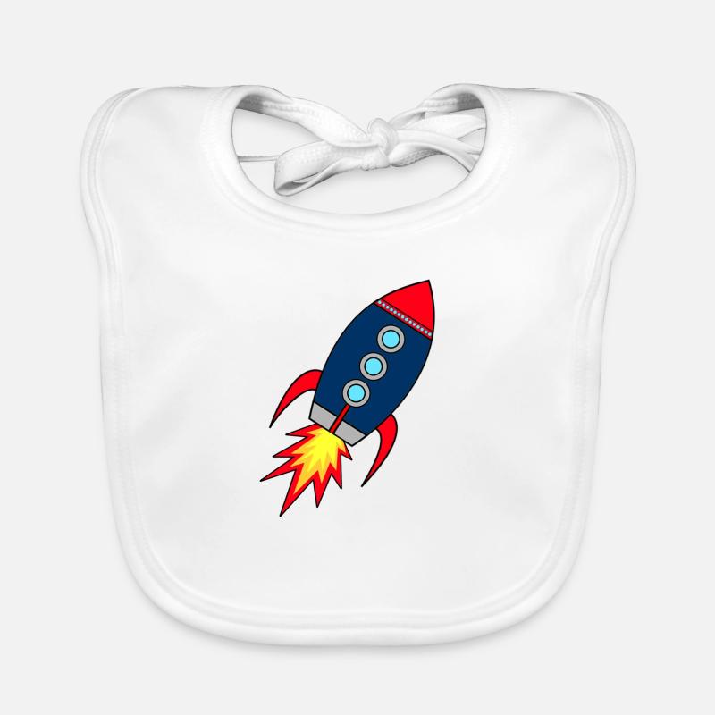 Rocket * rocket launches Organic Baby Bibs