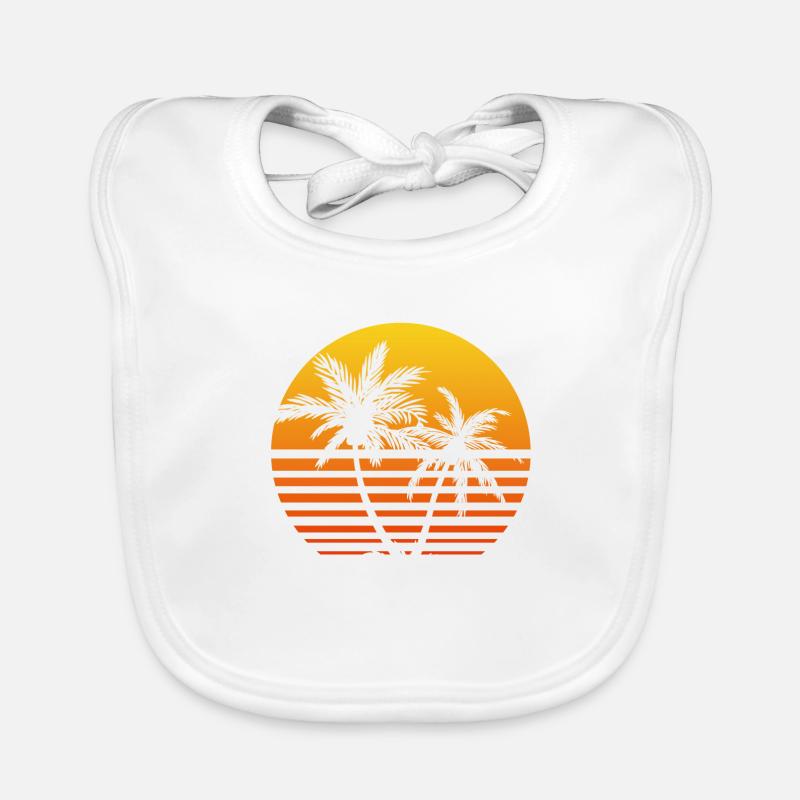 Palm Sunset Baby Bio-Lätzchen