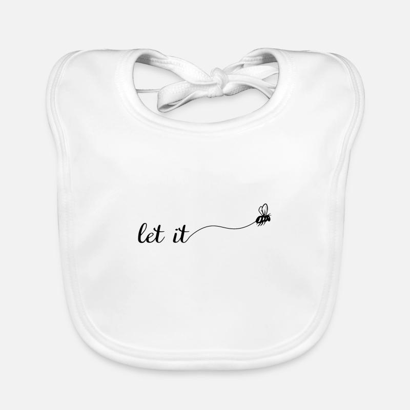 Let it be Biene Imker Honigwabe Baby Bio-Lätzchen