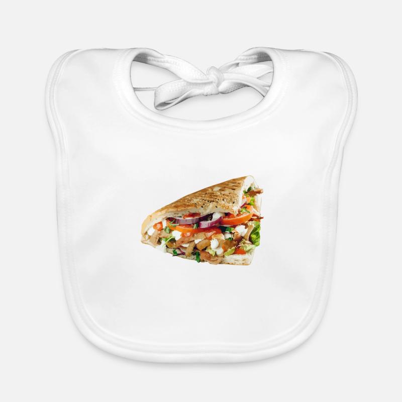 Döner - Baby Bio-Lätzchen - Weiß