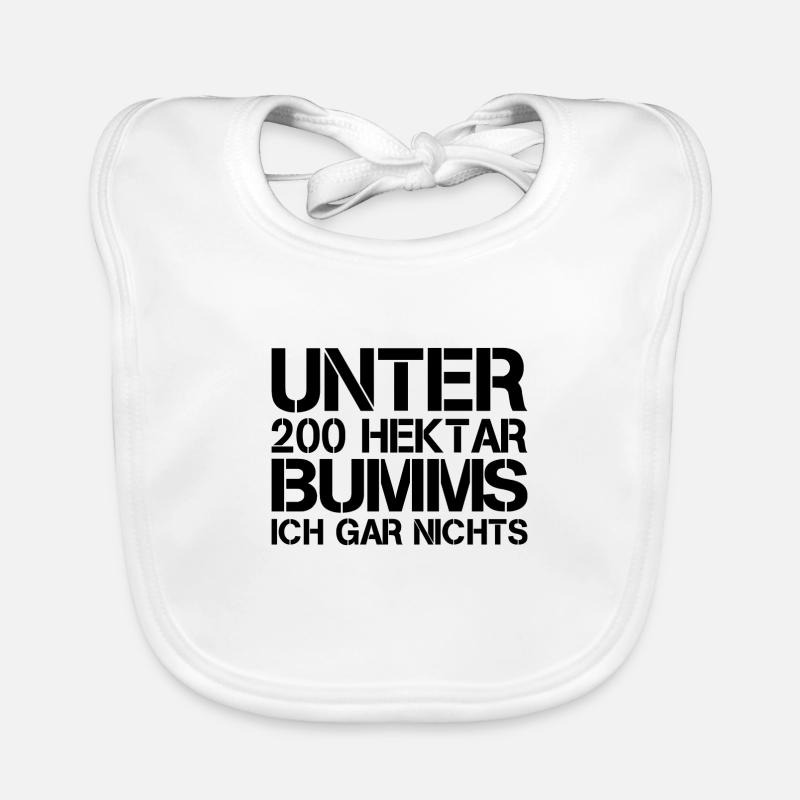 Traktor Bauer Landleben Spruch Geschenk Baby Bio-Lätzchen