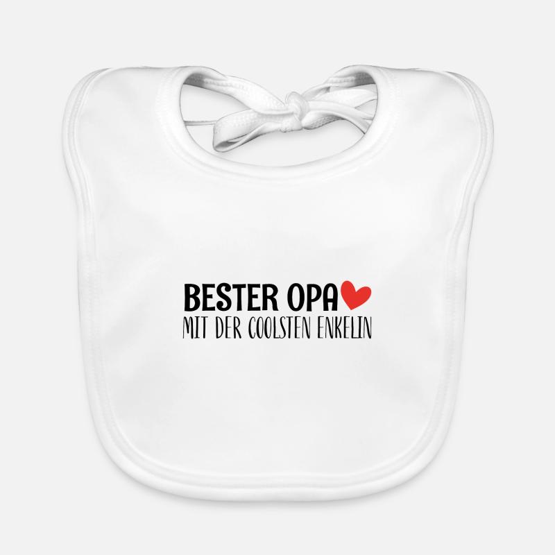 Bester opa mit der coolsten enkelin Geschenk Baby Bio-Lätzchen