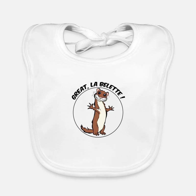 Great, la Belette ! Bavoir bio Bébé