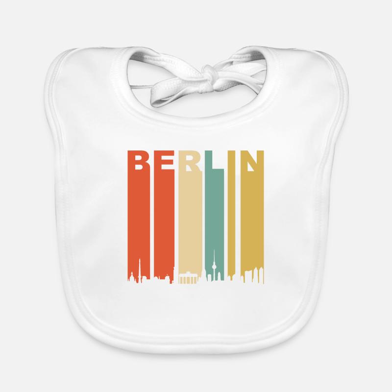 Berlin skyline Organic Baby Bibs