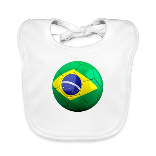 Bola de futebol brasil - Organic Baby Bibs