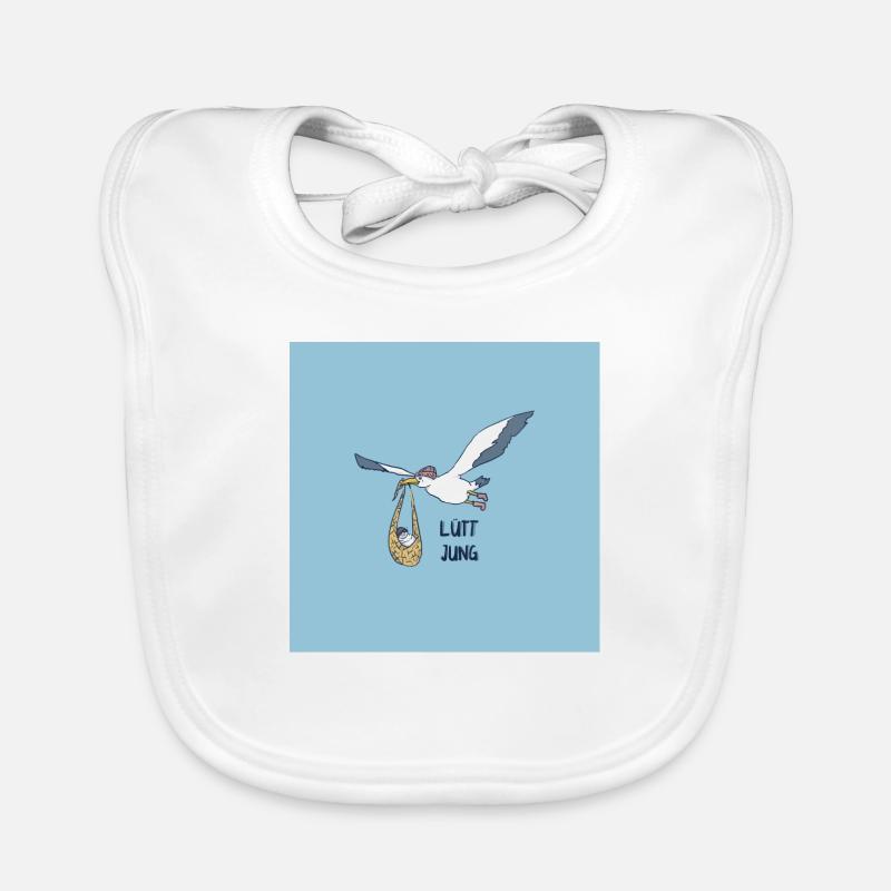 Birth Low German congratulations on the birth Organic Baby Bibs