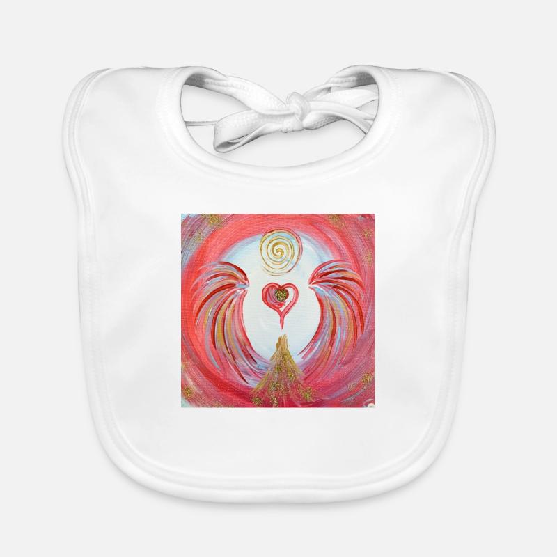 Herzengel der Sichtbarkeit Baby Bio-Lätzchen