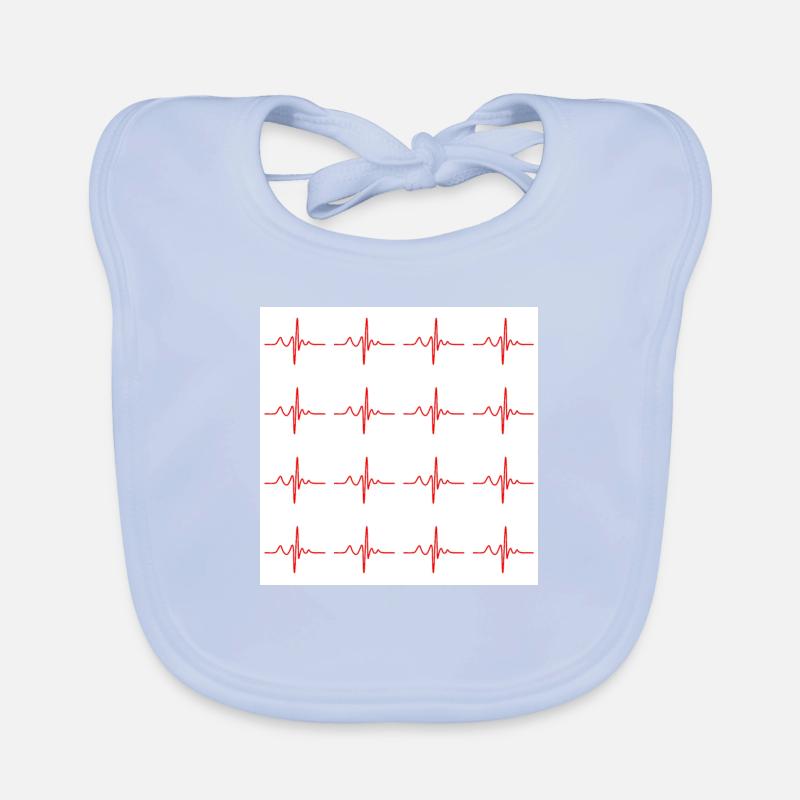 Nouveau moniteur cardiaque ECG de conception d'infirmière de tour de cou Bavoir bio Bébé
