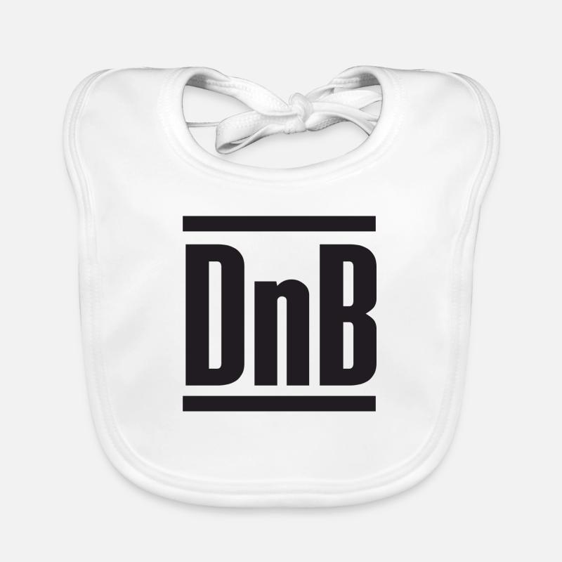 DnB - Baby Bio-Lätzchen - Weiß