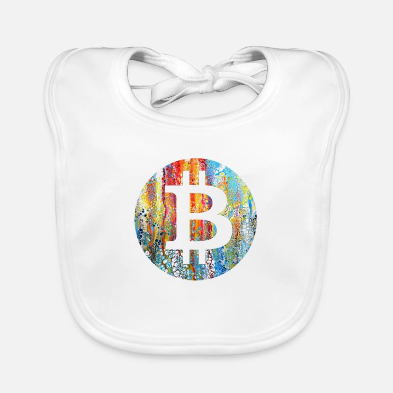 Art Bitcoin Bavoir bio Bébé