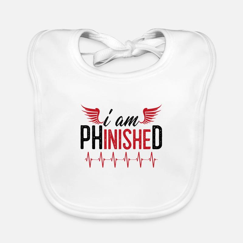 Uni PhD graduation gift Organic Baby Bibs