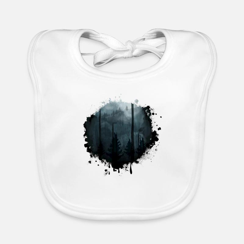 Dark forest Organic Baby Bibs