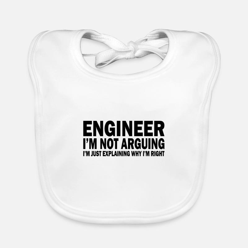 Engineer profession saying student gift Organic Baby Bibs
