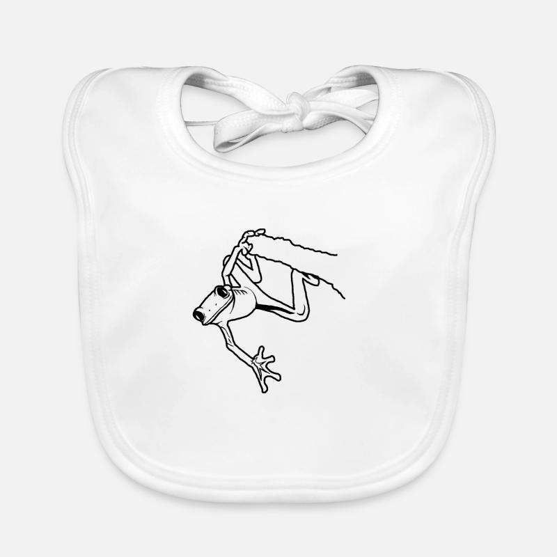 hanging frog Organic Baby Bibs