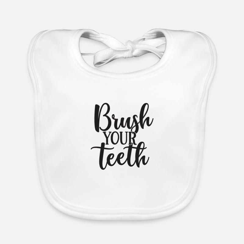 Brush your teeth Bavoir bio Bébé