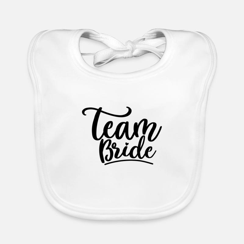 Team Braut Baby Bio-Lätzchen