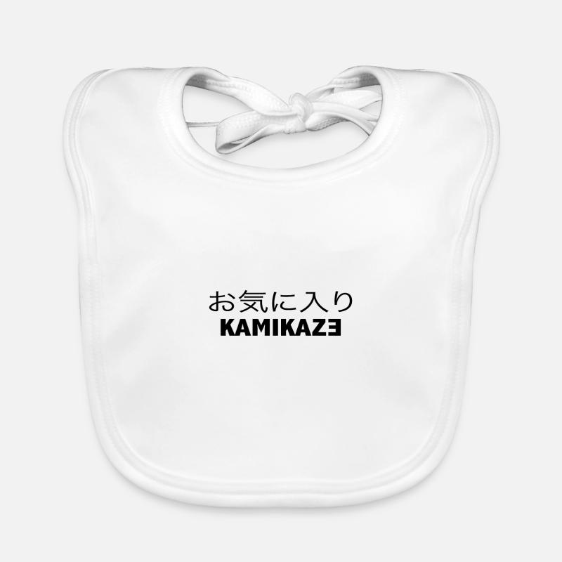KAMIKAZE - Bavoir bio Bébé - blanc