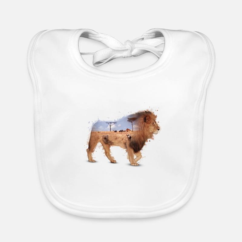 Lion Bavoir bio Bébé