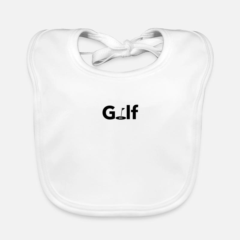 Golf |Golfer Golferin Baby Bio-Lätzchen