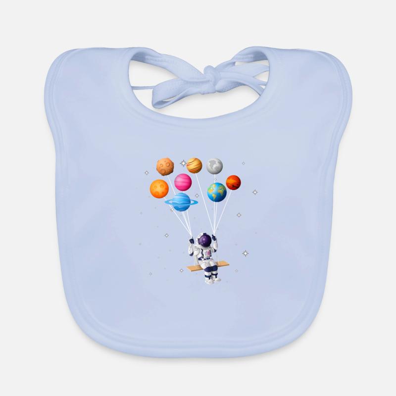 Astronaute planète swing système solaire soleil terre Bavoir bio Bébé