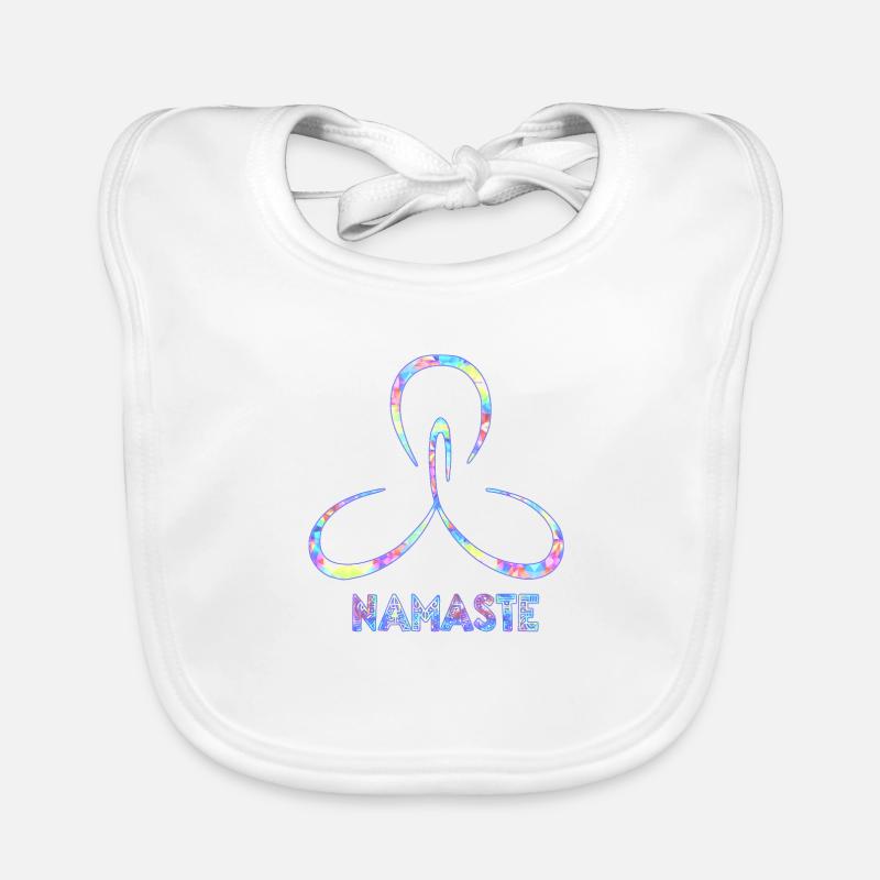 NAMASTE - Baby Bio-Lätzchen - Weiß