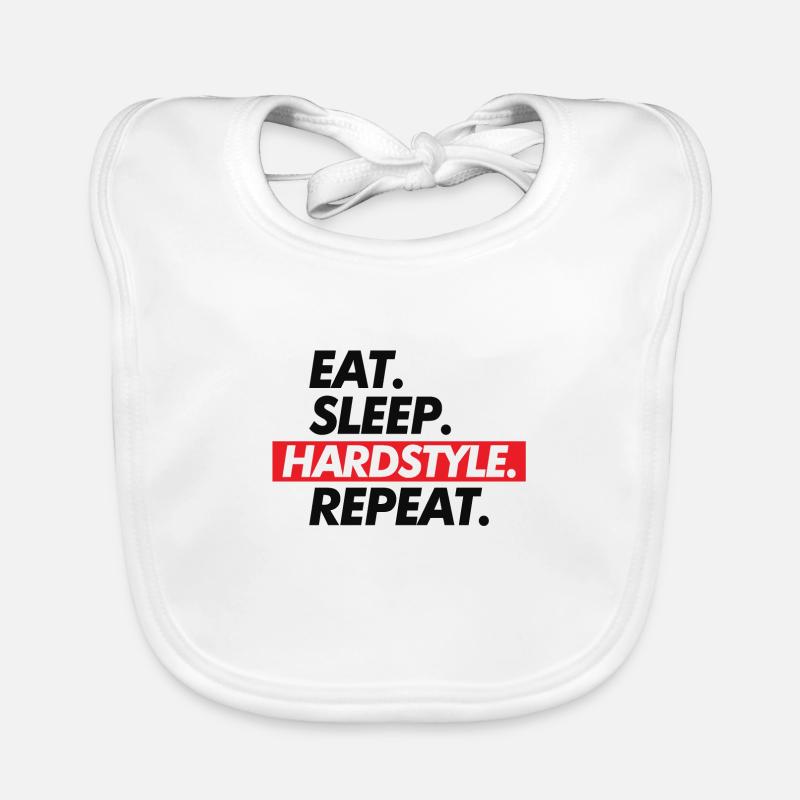 Manger Sommeil Hardstyle Répéter Bavoir bio Bébé