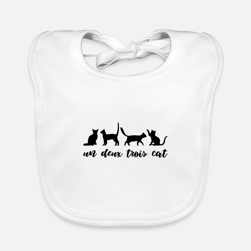 Un Deux Trois Cat Gift Cat Pets Bavoir bio Bébé
