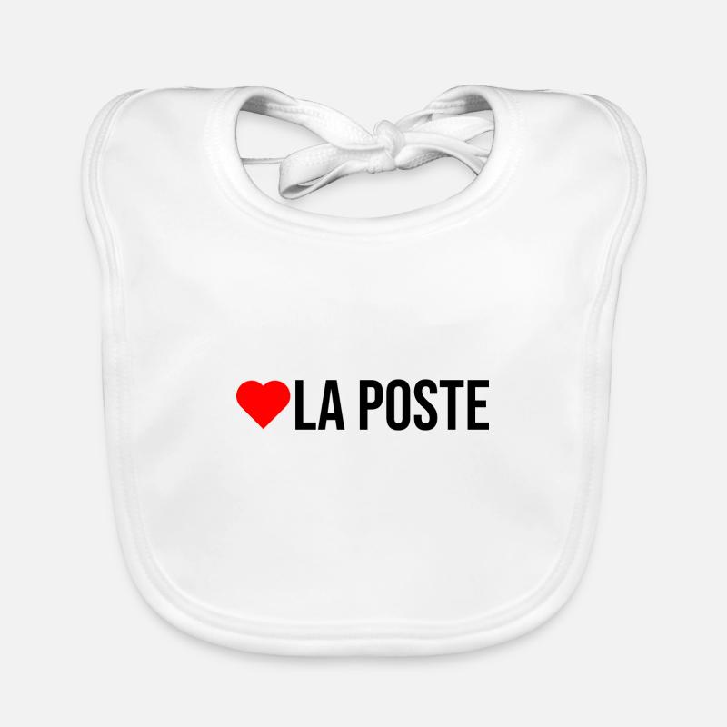 j'aime la poste facteur livraison Bavoir bio Bébé