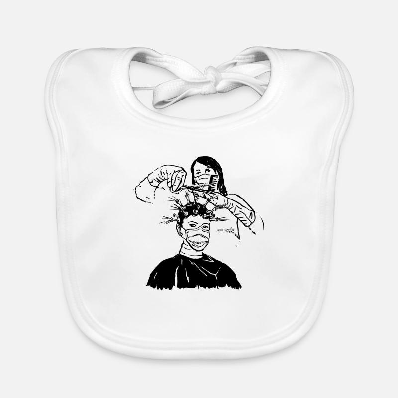 Coiffeur, coiffeur Bavoir bio Bébé