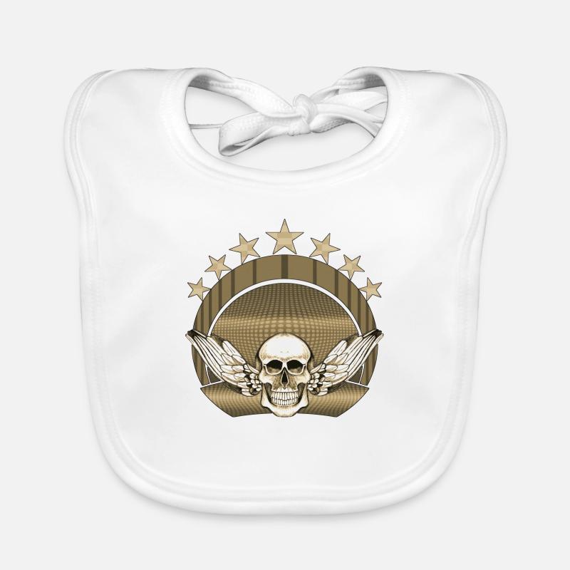 Le crâne Bavoir bio Bébé