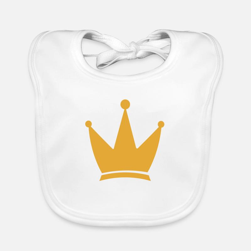 Couronne, couronne Bavoir bio Bébé