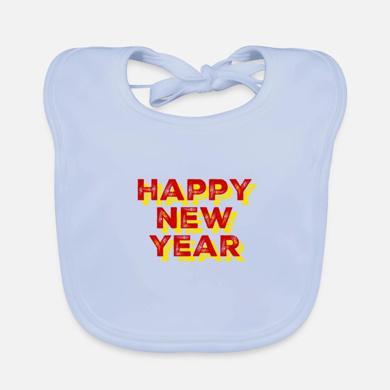 bonne année Bavoir bio Bébé