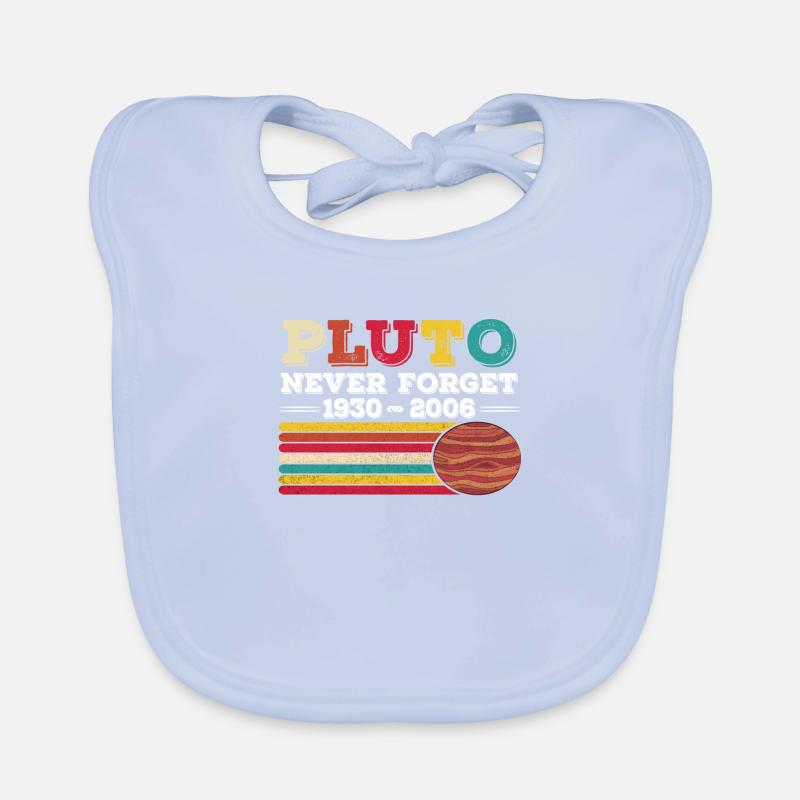 Pluto Never Forget 1930 - 2006 Vintage Gift Organic Baby Bibs