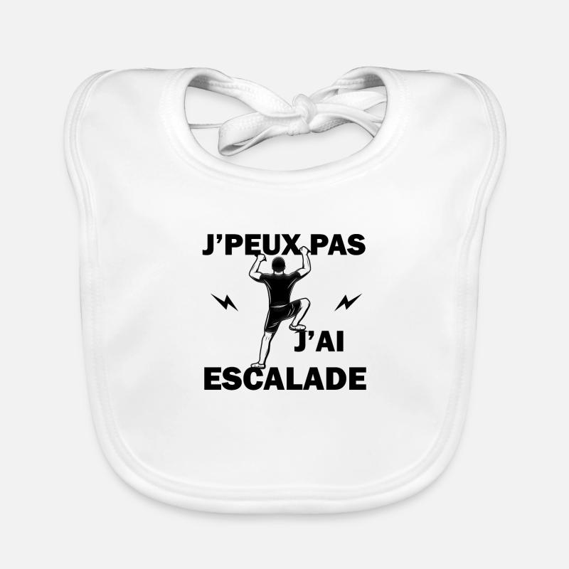 J'peux pas j'ai escalade Bavoir bio Bébé