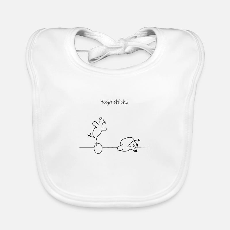 Yoga Hühner Baby Bio-Lätzchen