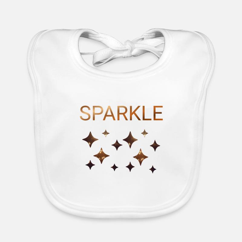 Sparkle - Leuchte - Baby Bio-Lätzchen - Weiß