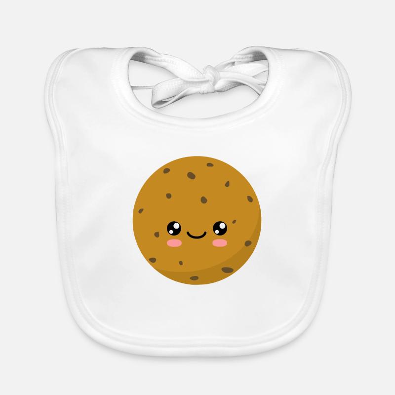 Biscuit - Bavoir bio Bébé - blanc