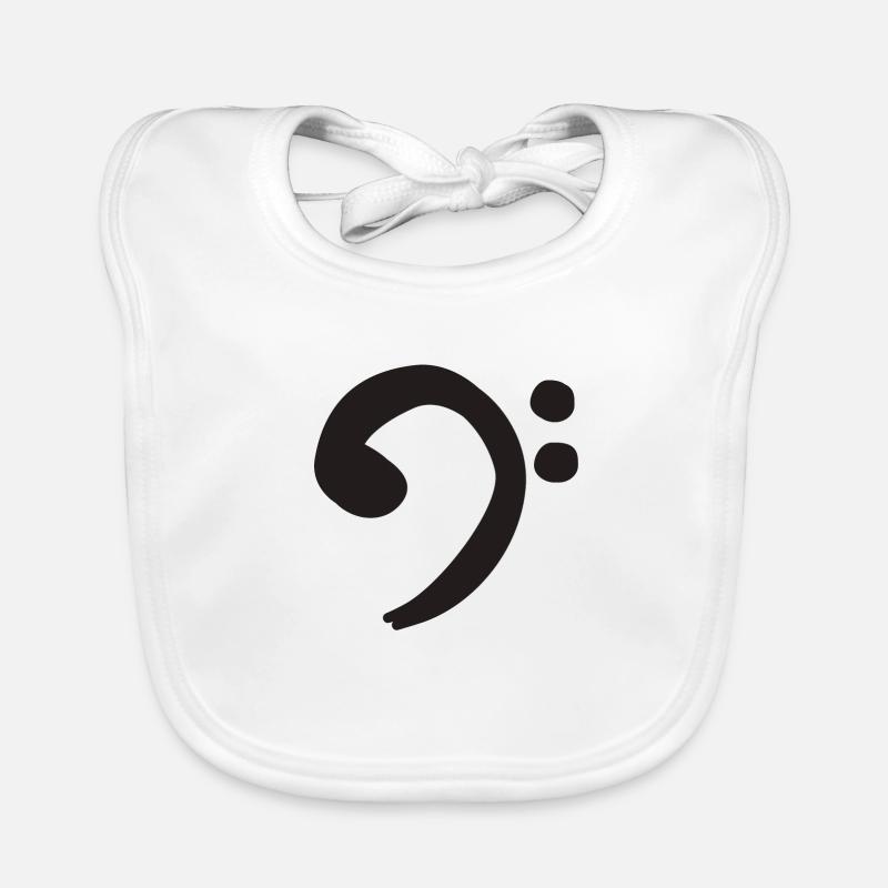 Clé de Fa - Noir Bavoir bio Bébé