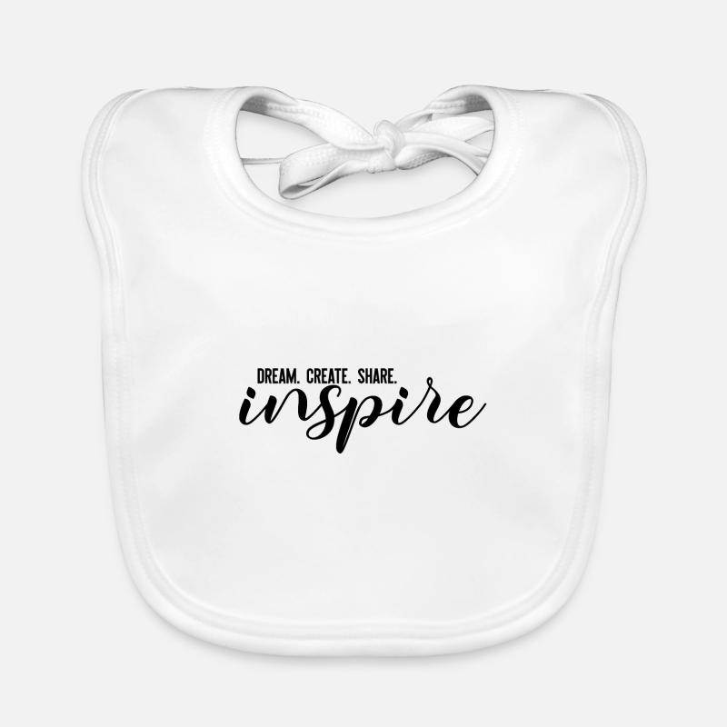 DREAM. CREATE. SHARE. inspire Organic Baby Bibs