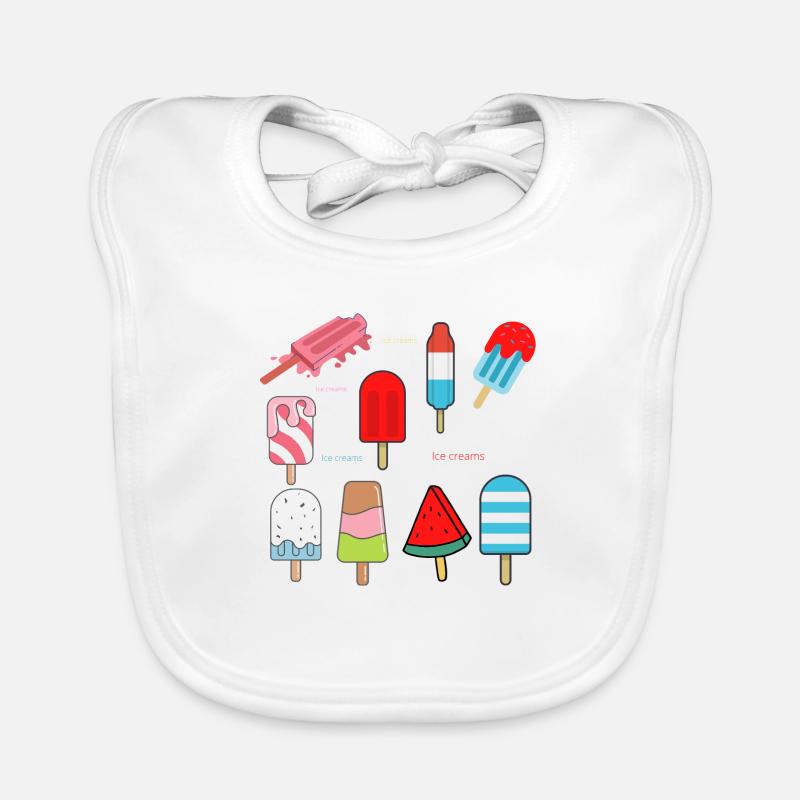 GLACES Bavoir bio Bébé