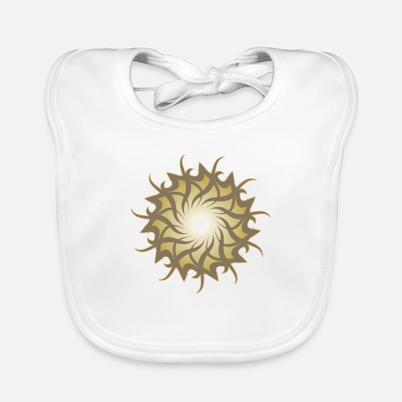Esoteric 3d galaxy star sun Organic Baby Bibs