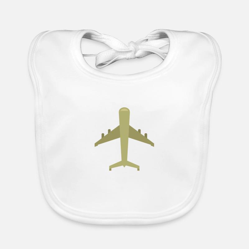 plane Organic Baby Bibs