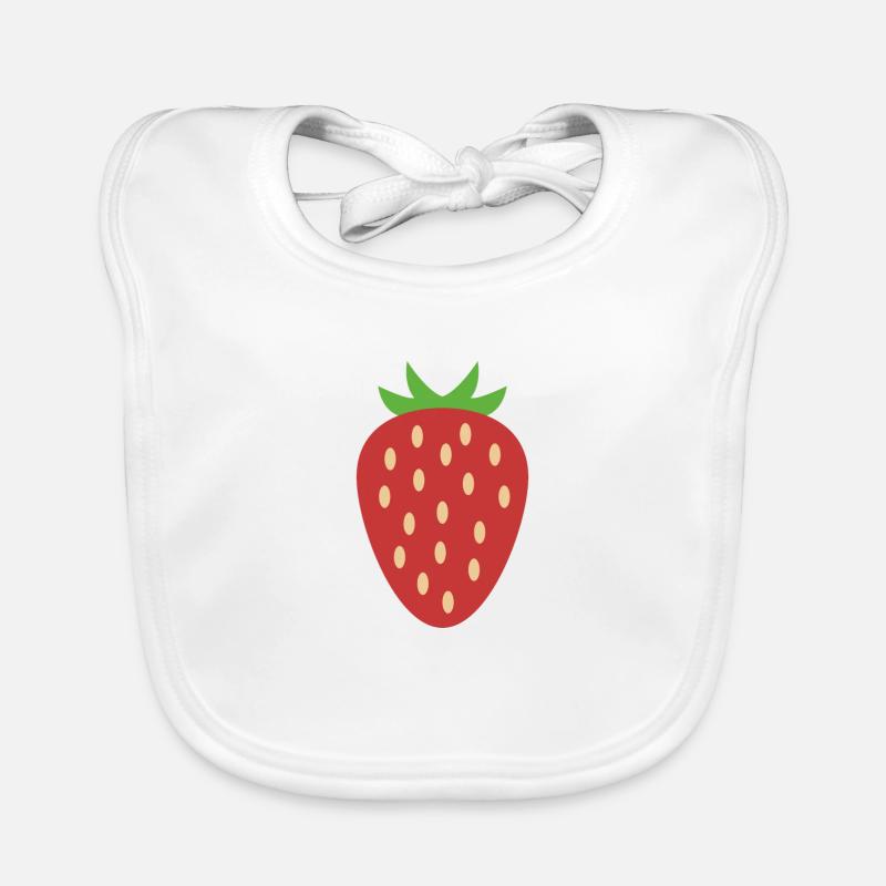 fraise Bavoir bio Bébé