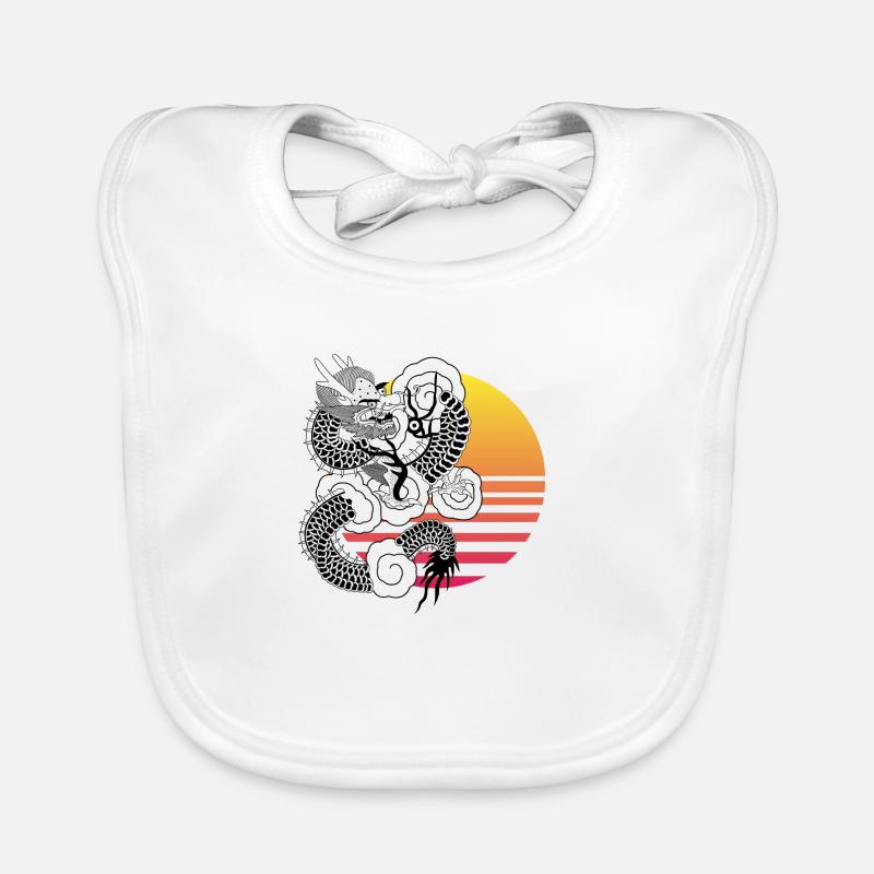 Dragon chinois Bavoir bio Bébé