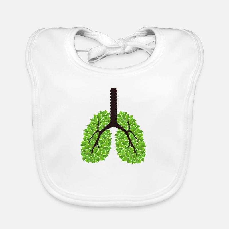Save the planet green lungs Bavoir bio Bébé