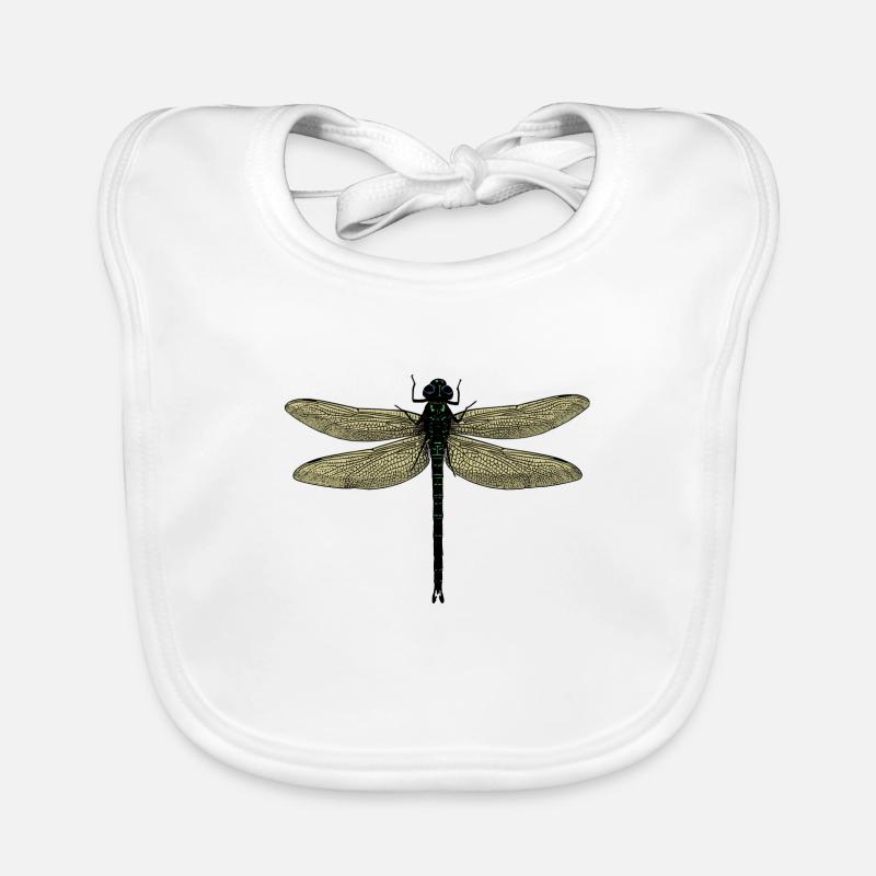 Eine Libelle - Dragonfly Baby Bio-Lätzchen