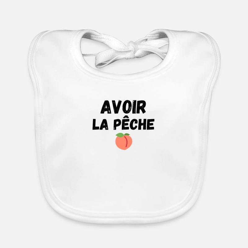 Avoir la pêche fruit motivation Bavoir bio Bébé